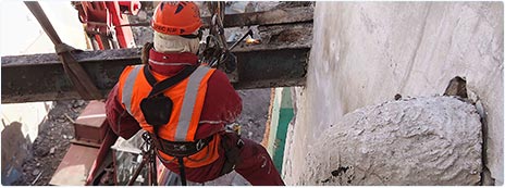 Демонтаж металлоконструкции на большой высоте